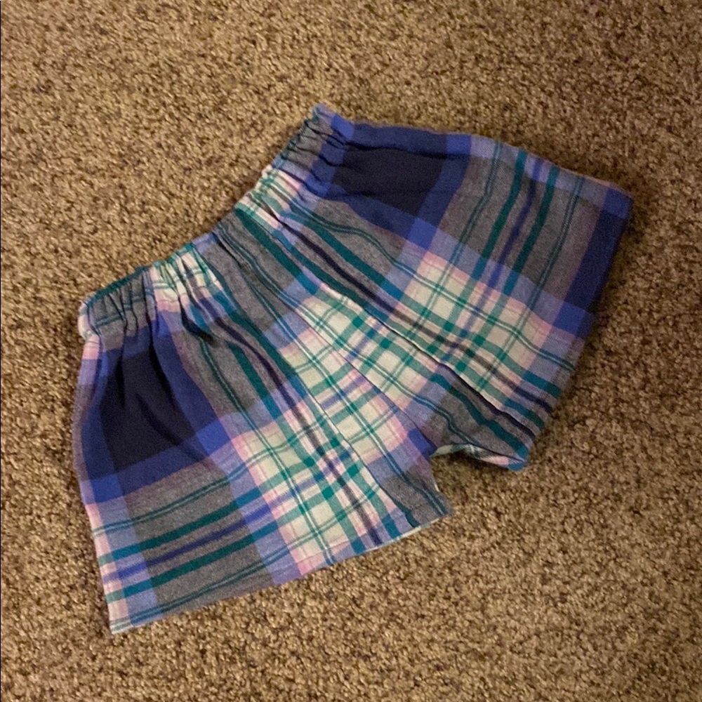 Kid’s Sleeping Plaid Shorts